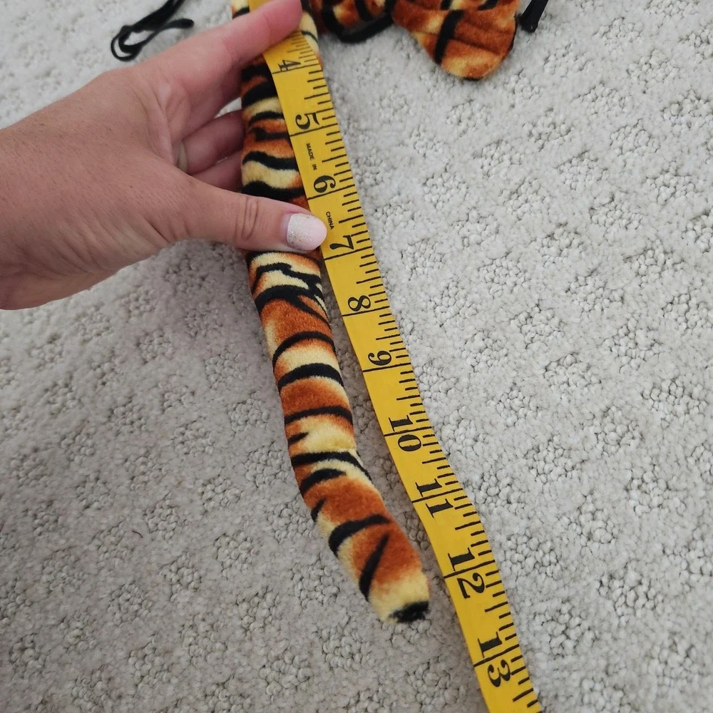Tiger Costume Accessory Set Headband Ears Bow Tie Tail NEW
